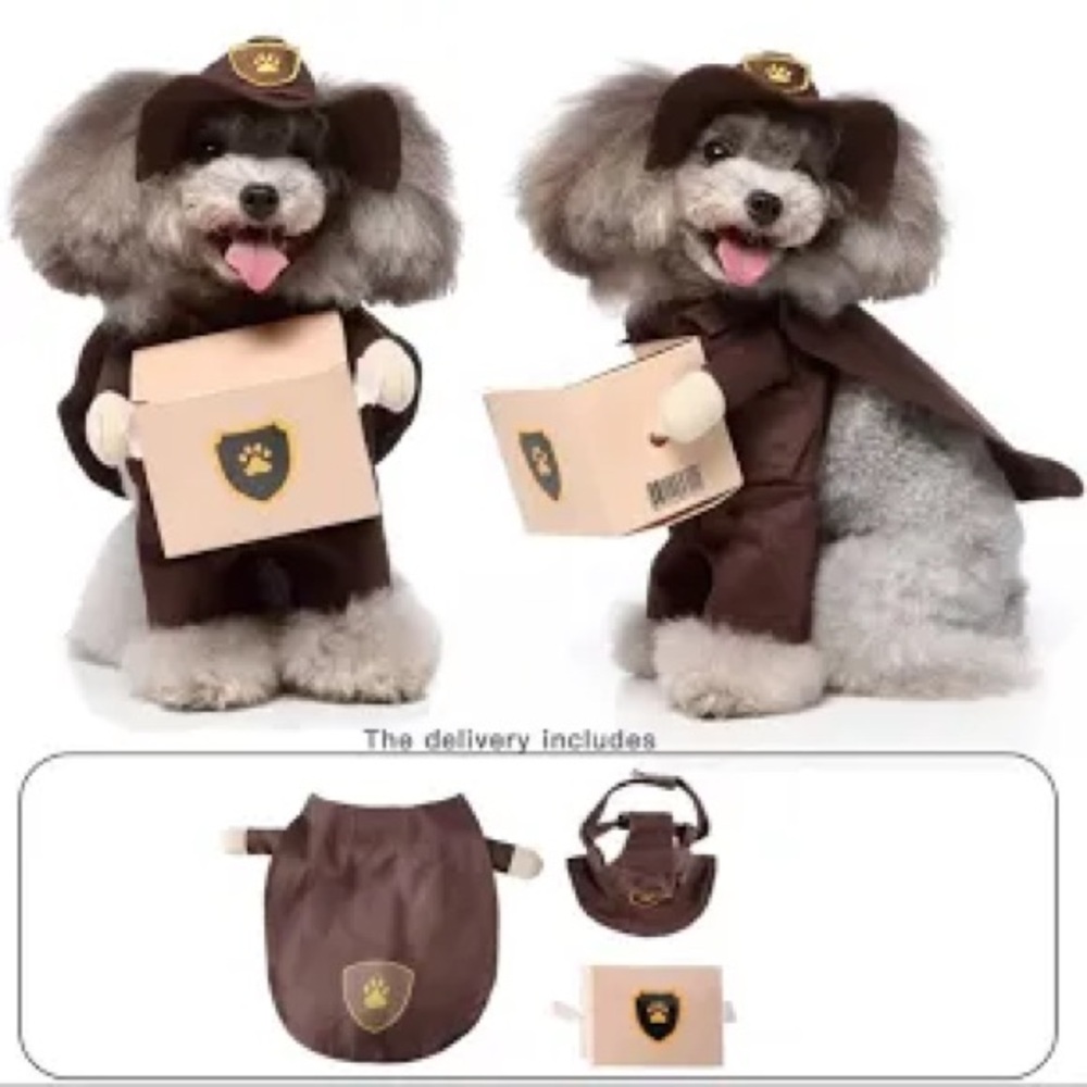 NWT Dog Mail Carrier Costume Size:L